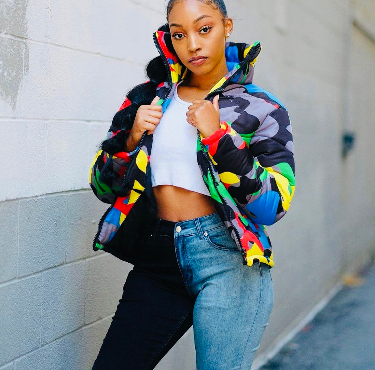 Camo Bomber Jacket
